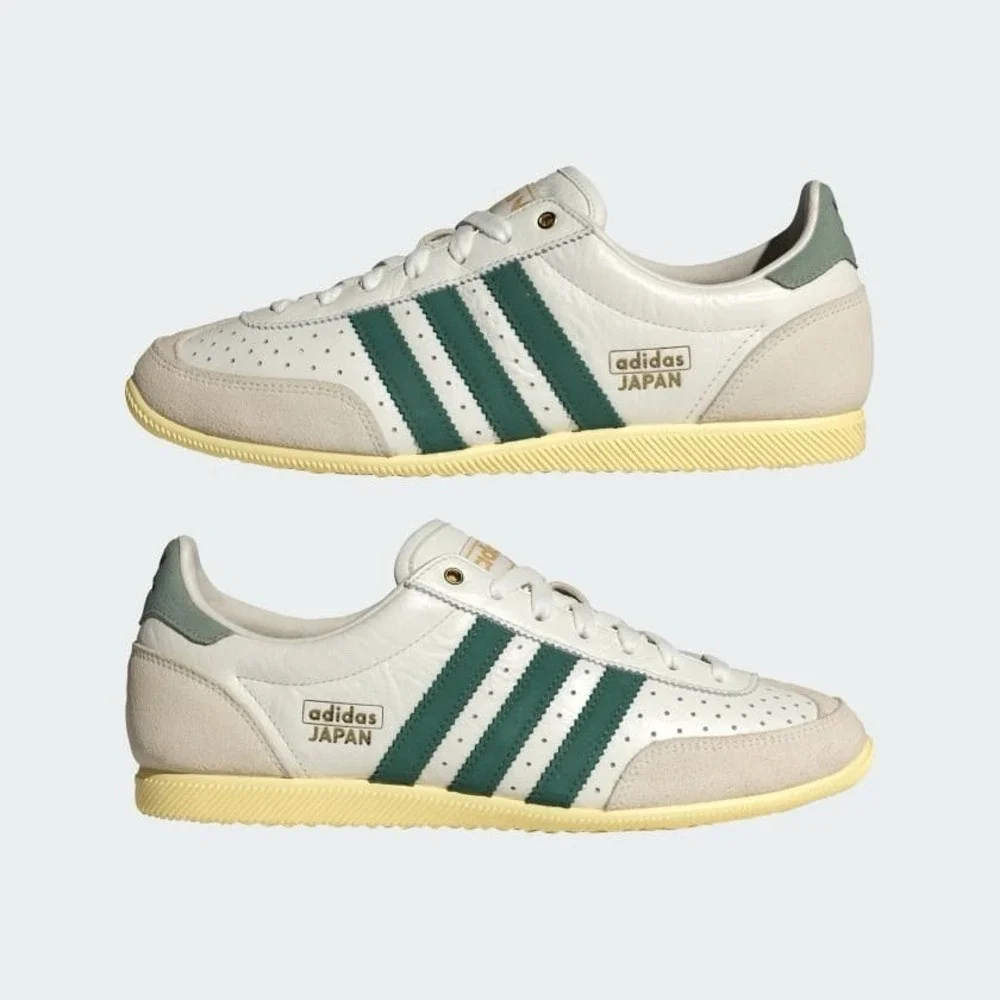 adidas Japan Women's Size 9.5‎ US Off White Collegiate Green Orange Tint JI2663
